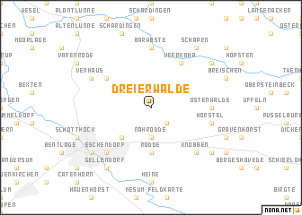 map of Dreierwalde