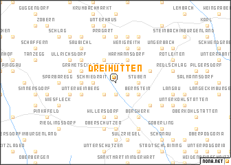 map of Dreihütten