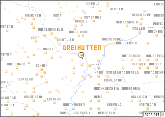 map of Dreihütten