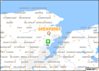 map of Dreikronen