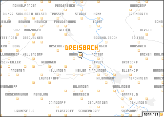 map of Dreisbach