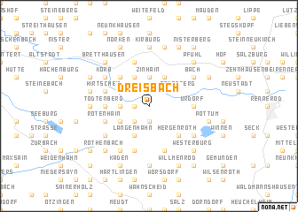 map of Dreisbach