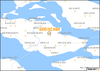map of Dreischor