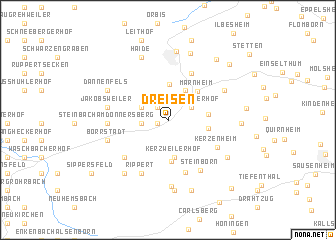 map of Dreisen