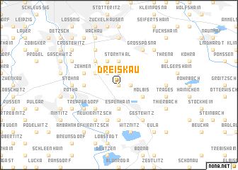 map of Dreiskau