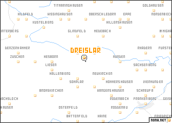 map of Dreislar