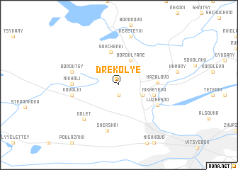 map of Drekolʼye