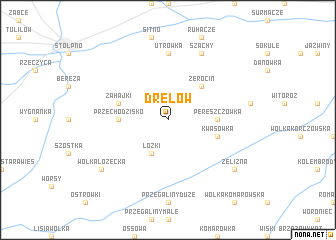 map of Drelów