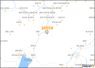 map of Drena