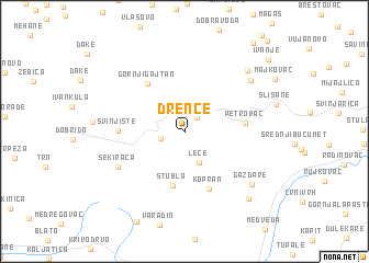 map of Drence