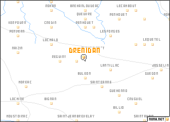 map of Drénidan