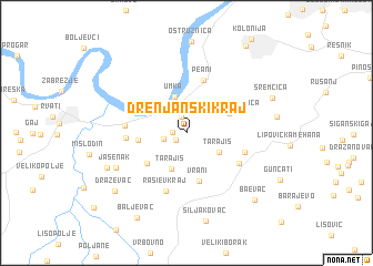 map of Drenjanski Kraj