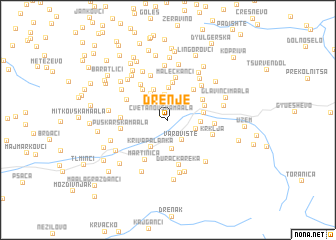 map of Drenje