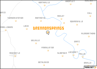 map of Drennon Springs