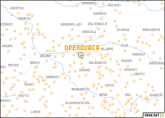 map of Drenovača