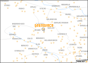 map of Drenovača