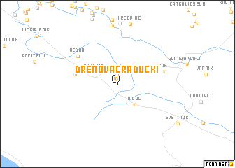 map of Drenovac Radučki