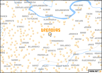 map of Drenovaš