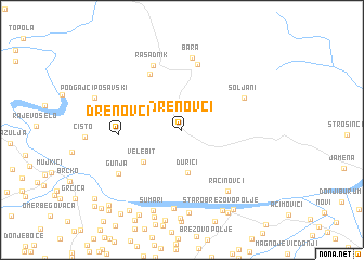 map of Drenovci