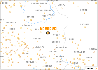 map of Drenovci