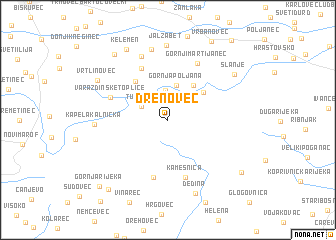 map of Drenovec