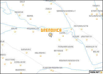 map of Drenovica