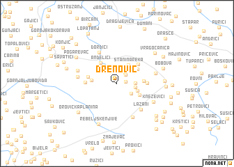 map of Drenović