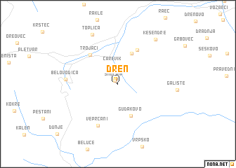 map of Dren