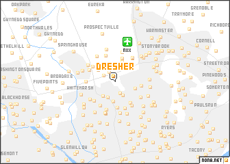 map of Dresher