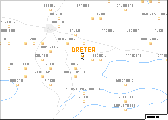 map of Dretea