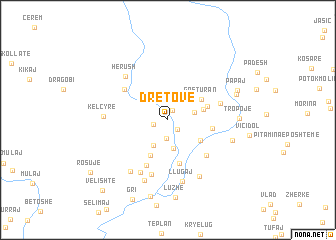 map of Dretovë