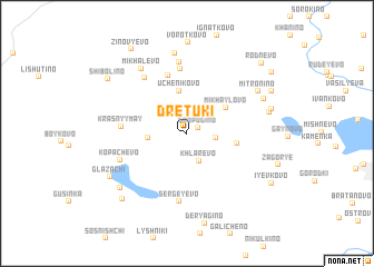 map of Dretuki