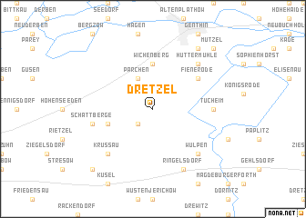 map of Dretzel