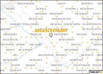 map of Dreuschendorf