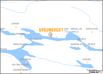 map of Drevberget