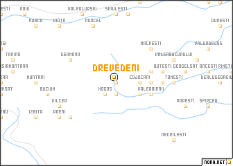 map of Drevedeni