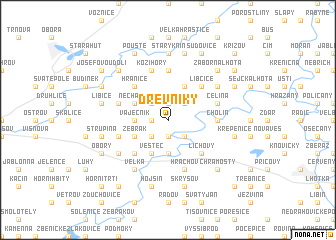 map of Drevníky
