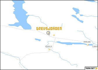 map of Drevsjømoen
