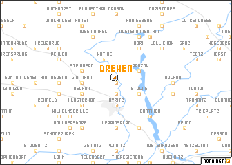 map of Drewen