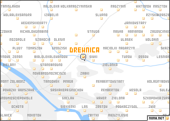 map of Drewnica