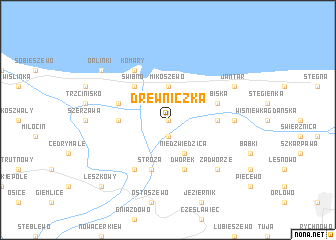 map of Drewniczka