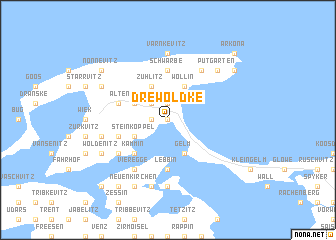 map of Drewoldke