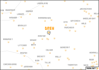 map of Drew