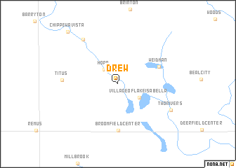 map of Drew
