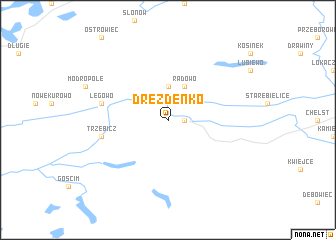 map of Drezdenko