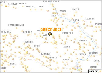 map of Drežnjaci