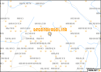 map of Drgonova Dolina