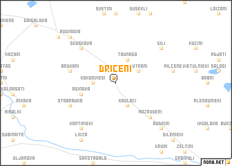 map of Dricēni