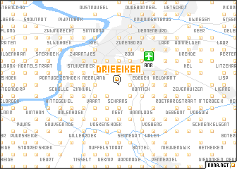 map of Drie Eiken