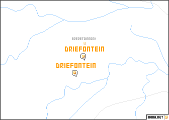 map of Driefontein
